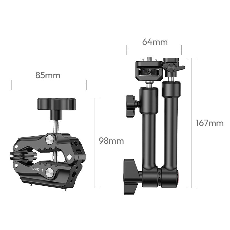 Ulanzi hd02 10 inch magic arm kit แขนจับอุปกรณ์เสริม ต่อกับ ขาตั้งกล้อง 15