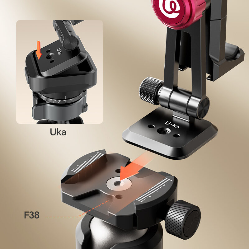 Ulanzi ma51 quickclip phone clamp ที่หนีบโทรศัพท์ หัวจับมือถือ หัวจับ iphone 17 16 15 แบบปรับได้ พร้อมระบบล็อกเร็ว 4