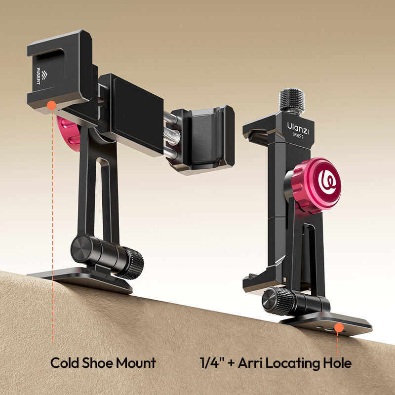 Ulanzi ma51 quickclip phone clamp ที่หนีบโทรศัพท์ หัวจับมือถือ หัวจับ iphone 17 16 15 แบบปรับได้ พร้อมระบบล็อกเร็ว 8