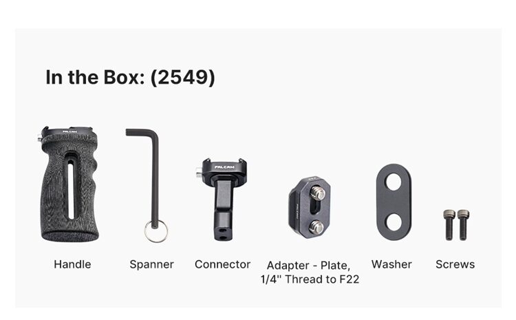 Falcam f22 qr side handle ด้ามจับระบบ quick release วัสดุ micarta (11)
