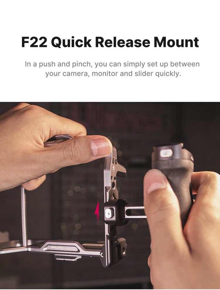 Falcam f22 qr side handle ด้ามจับระบบ quick release วัสดุ micarta (6)
