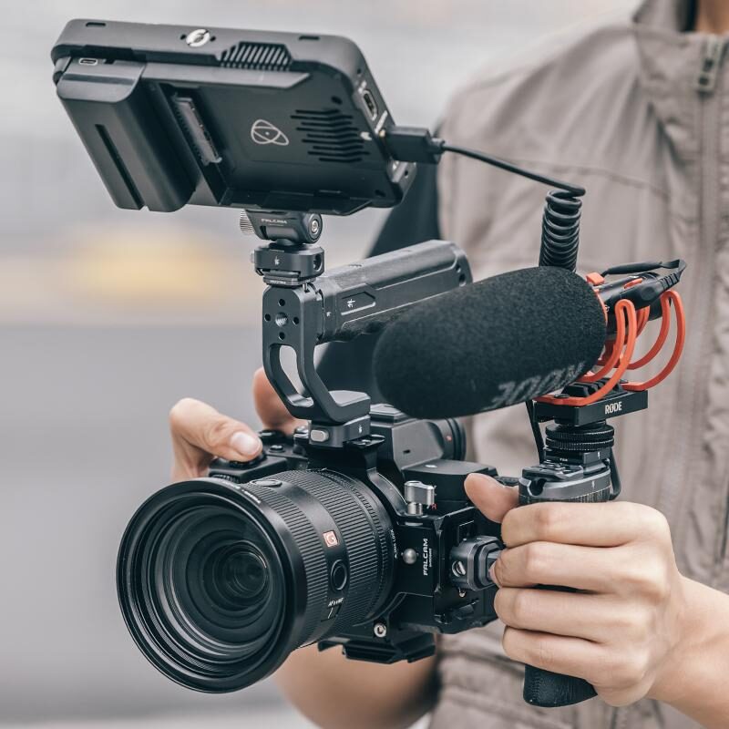 Falcam f22&f38&f50 horizontal to vertical quick release circular half cage(for sony) 3304 4