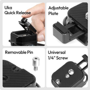 Ulanzi uka09 quick release anti twist plate (c080) เพลทปลดเร็ว ขาตั้งกล้อง 4