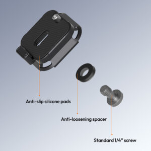 Ulanzi uka09 quick release anti twist plate (c080) เพลทปลดเร็ว ขาตั้งกล้อง 6