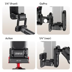 Ulanzi pk16 quick release magnetic base for dji pocket 3 ฐานแม่เหล็กปล่อยเร็วสำหรับ dji pocket 3 พร้อมพอร์ (4)