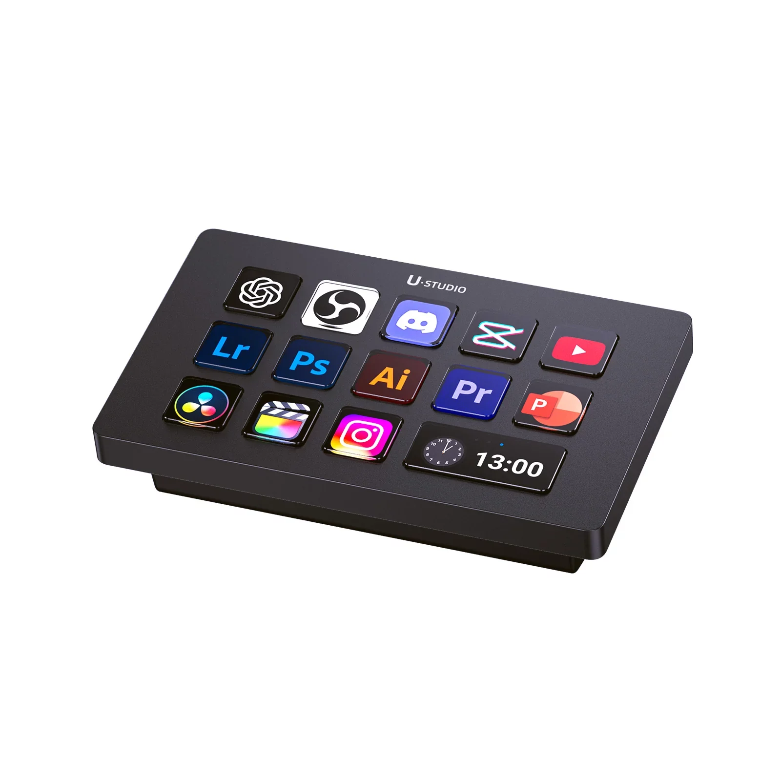Ulanzi D200H Deck Dock ฮับควบคุม 7in1 พร้อม 13 ปุ่มกด USB Hub 100W