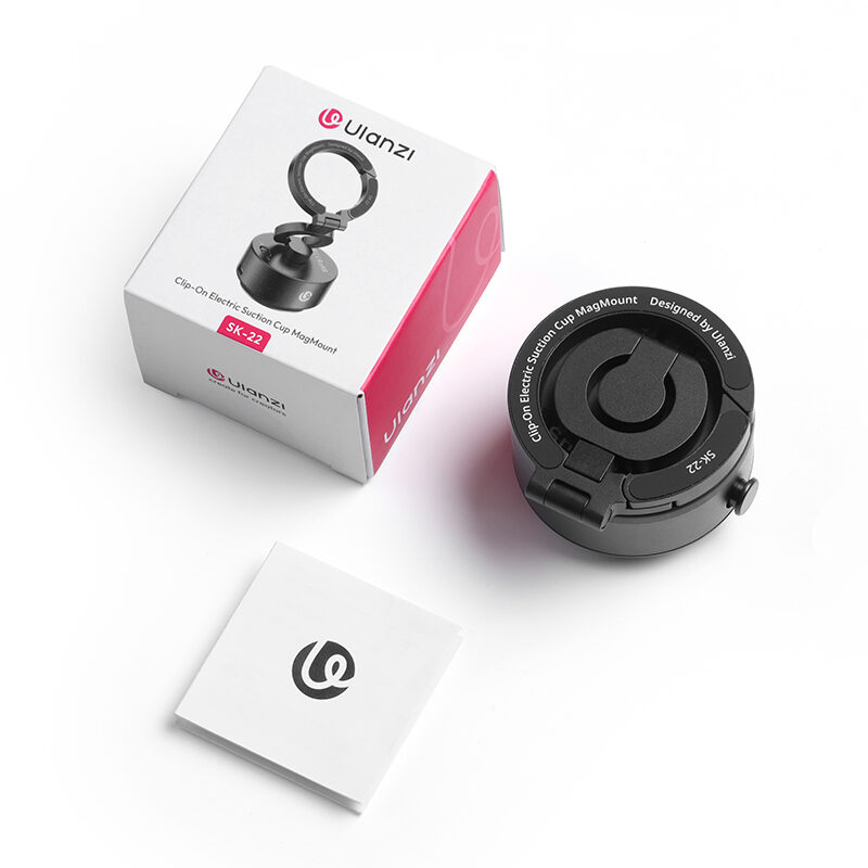 Ulanzi sk 22 clip on electric suction cup magmount ที่วางโทรศัพท์ แม่เหล็กดูดไฟฟ้า ขาตั้ง magsafe พร้อม maglock hook 15