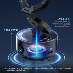 Ulanzi sk 22 clip on electric suction cup magmount ที่วางโทรศัพท์ แม่เหล็กดูดไฟฟ้า ขาตั้ง magsafe พร้อม maglock hook 4