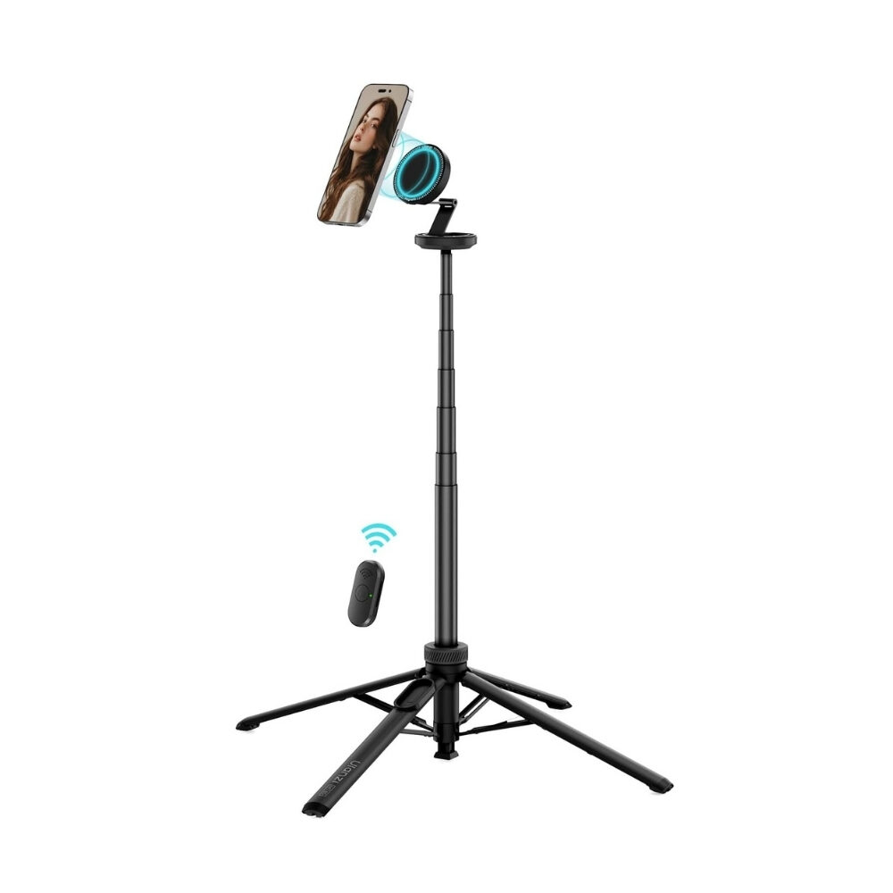 Ulanzi mt85 automatic phone tripod (magsafe) ขาตั้งสมาร์ทโฟน ขาตั้งมือถือ กางอัตโนมัติ พร้อมแม่เหล็ก magsafe ยืดได้ 1.5 เมตร