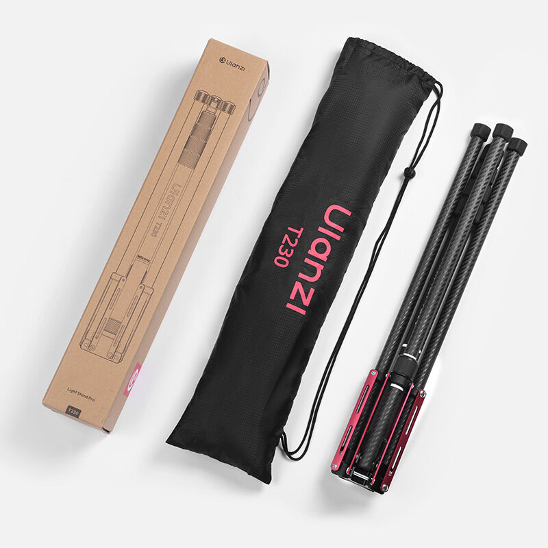 Ulanzi t230 reversible leg light stand ขาตั้งไฟ คาร์บอนไฟเบอร์ น้ำหนักเบา สูง 2.3 เมตร ขาตั้งกล้อง ไม้เซลฟี่ แขนบูม 19