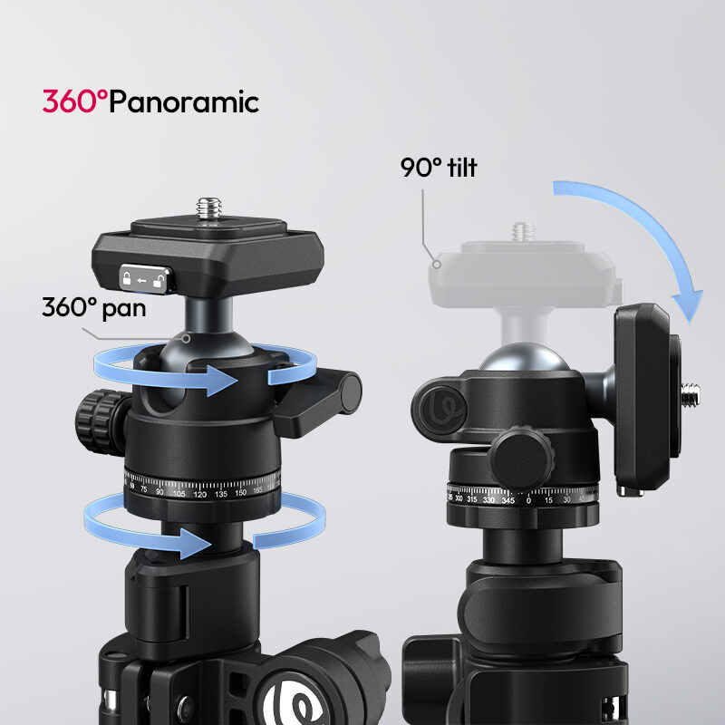 Ulanzi tt59 horizontal center column tripod ขาตั้งกล้อง ขาตั้งมุมท็อป9