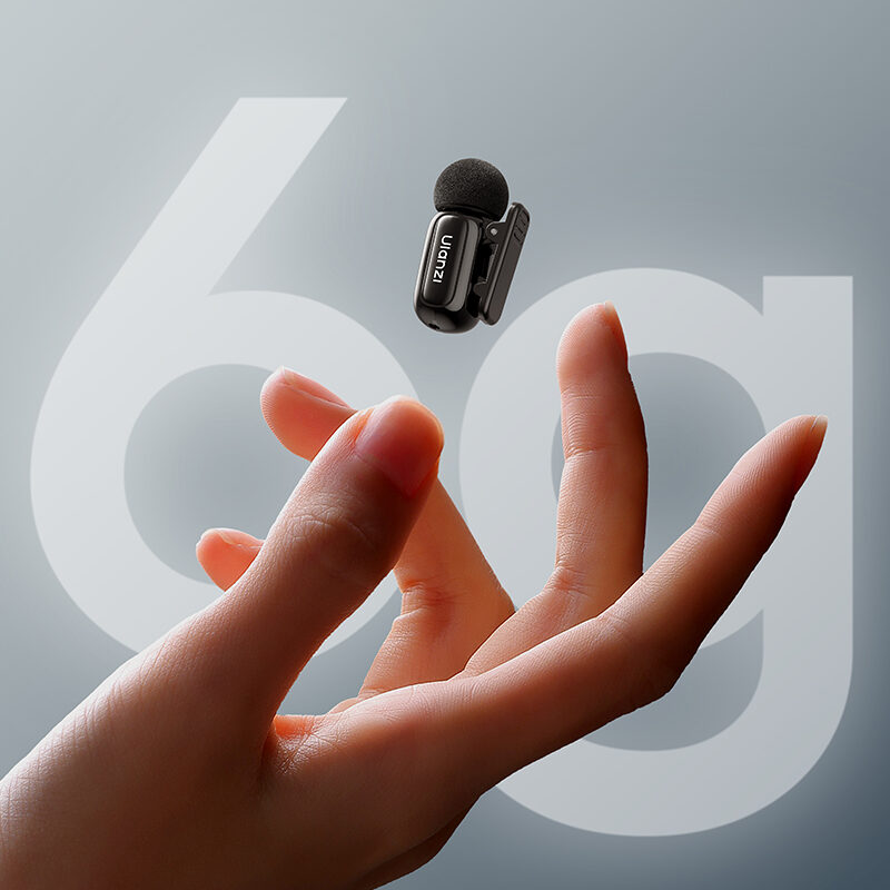 Ulanzi a200 mini mic ไมโครโฟนไร้สายจิ๋ว เสียงระดับมืออาชีพ น้ำหนักเพียง 6g (10)