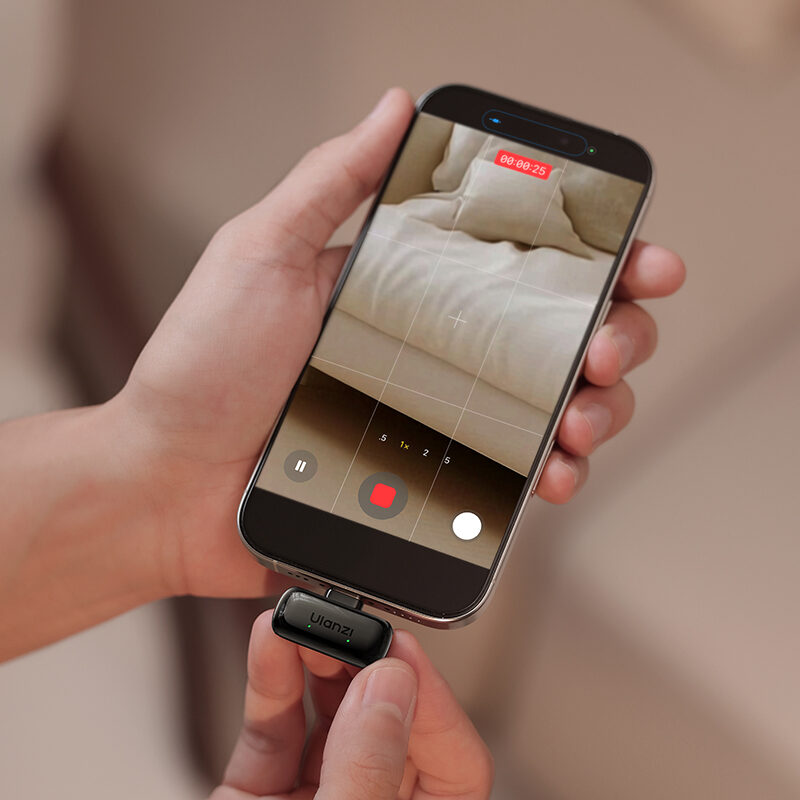 Ulanzi a200 mini mic ไมโครโฟนไร้สายจิ๋ว เสียงระดับมืออาชีพ น้ำหนักเพียง 6g (16)