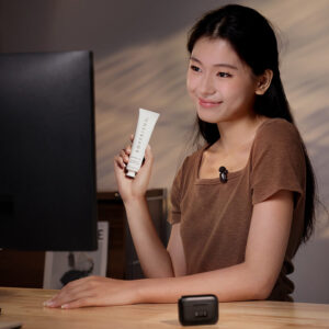 Ulanzi a200 mini mic ไมโครโฟนไร้สายจิ๋ว เสียงระดับมืออาชีพ น้ำหนักเพียง 6g (6)