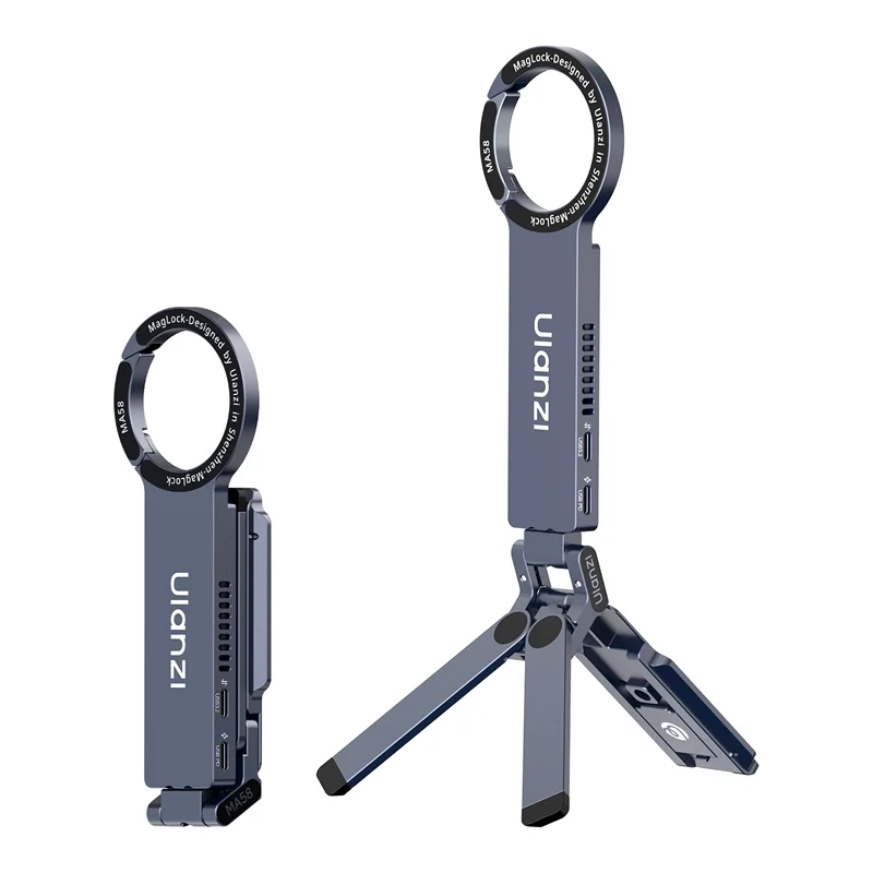 Ulanzi ขาตั้งมือถือ Magsafe MA58 MagLock ขาตั้งโทรศัพท์ + กล่อง SSD 2-in-1 สำหรับ Creator