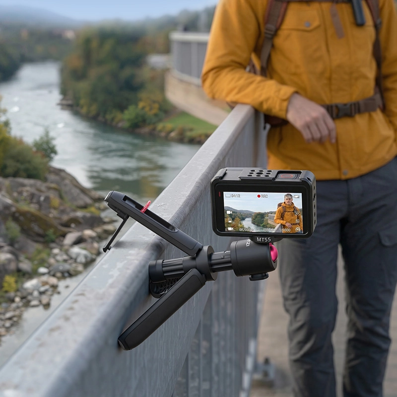 Ulanzi mt55 snapgo mini selfie stick tripod with 1:4'' mount (t165) 2