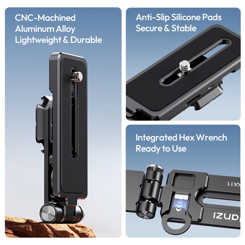 Ulanzi uka11 foldable quick release l plate 12 