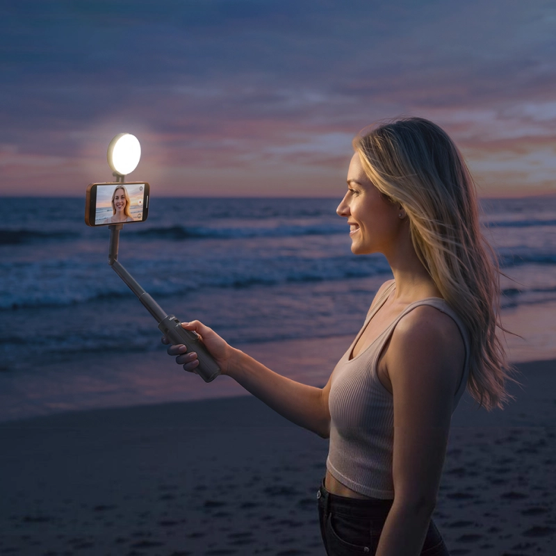 Ulanzi mt40 magsafe selfie stick light 07 