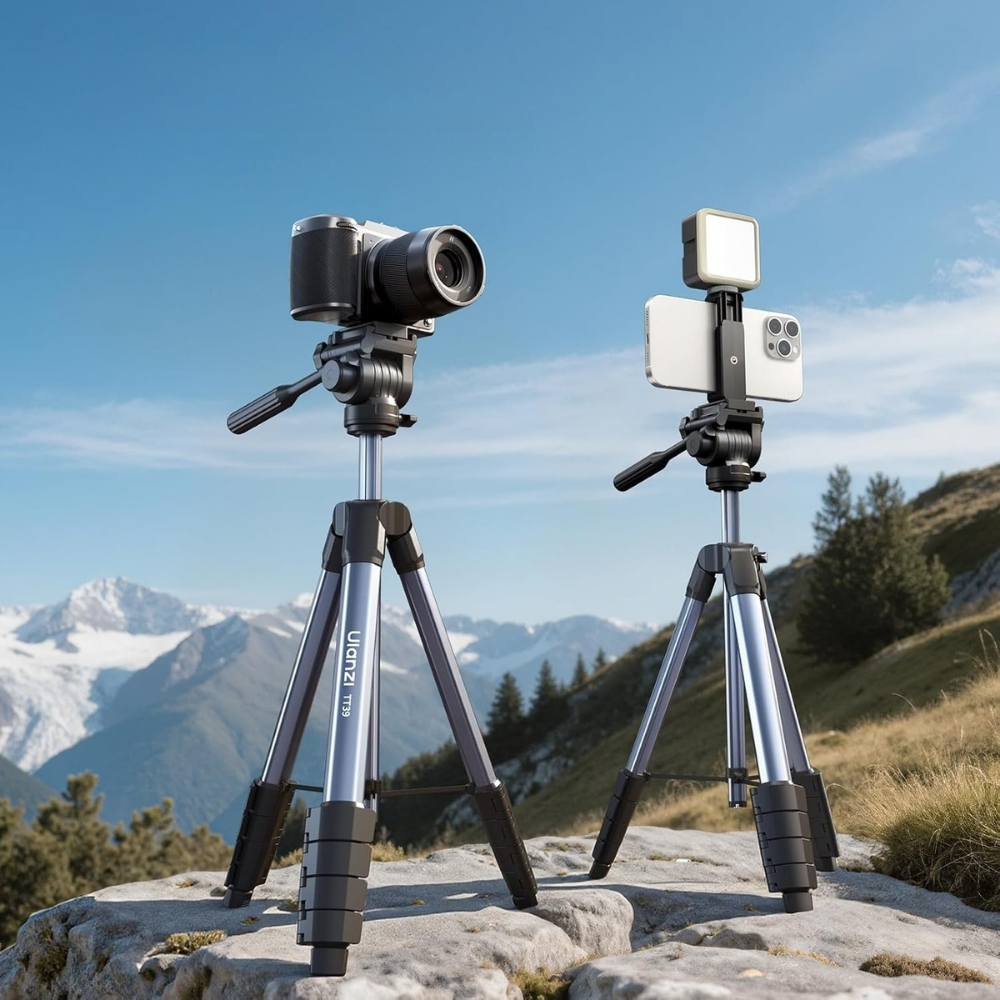 Ulanzi tt39 professional camera & smartphone tripod ขาตั้งกล้อง ขาตั้งมือถือ น้ำหนักเบา ปรับความสูงได้ 42 155cm รองรับ dslr (4)