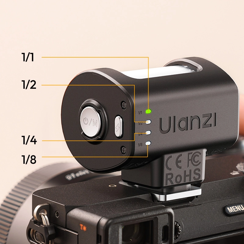 Ulanzi kl01 mini camera flash with built in color filters 7