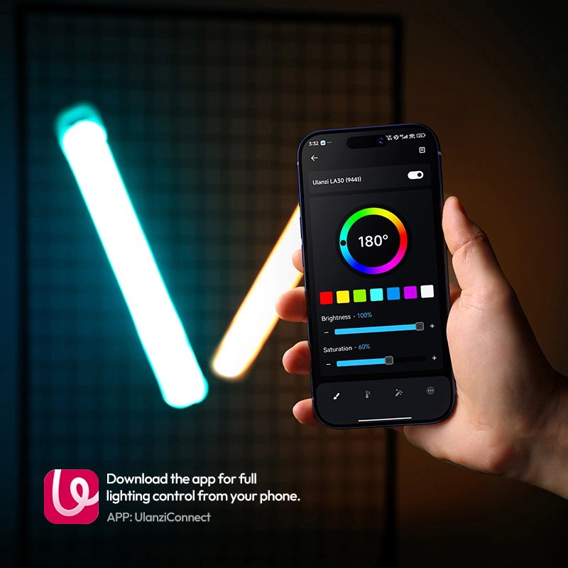 Ulanzi la30 rgb air tube light 14